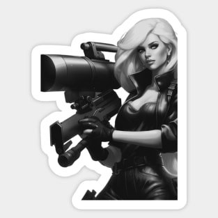 Barbenheimer Bazooka Barbie Sticker